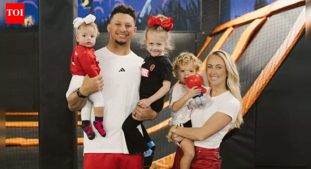Patrick and Brittany Mahomes’ family workout sparks brief worry after kids tumble on treadmill