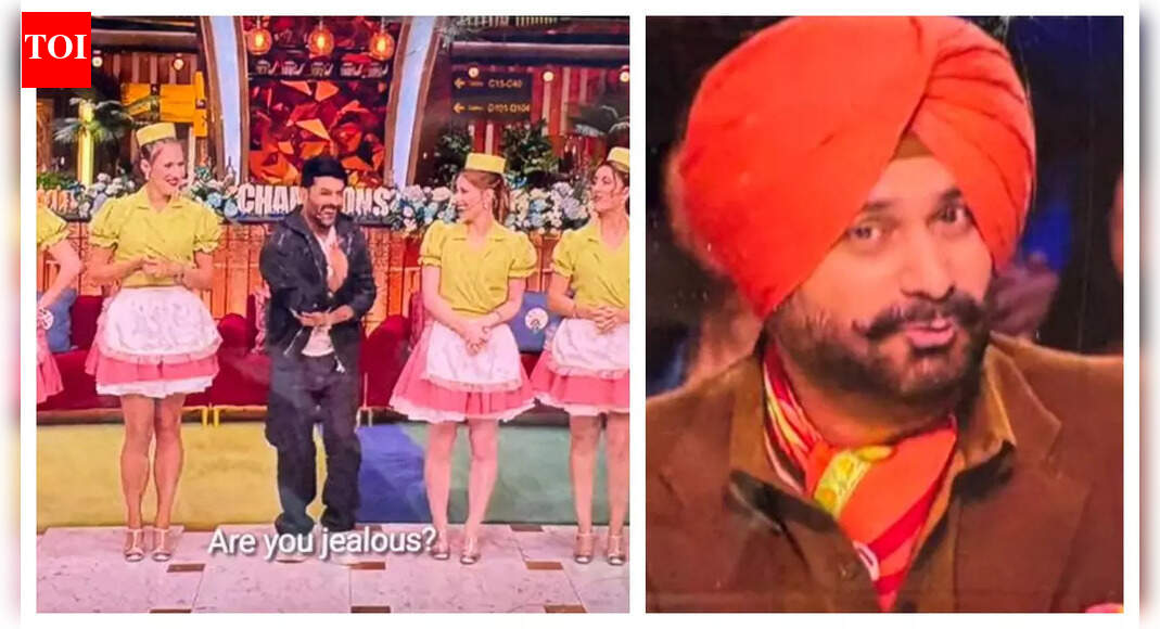 The Great Indian Kapil Show 4: Kapil Sharma makes an entry with 4 girls; Navjot Singh Sidhu teases 'Arre Kapil 4 kilo wajan kya kum kar liya 4-4 leke ghum raha hai'