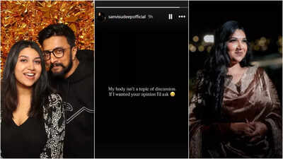 Kiccha Sudeep's daughter Sanvi hits back at trolls over body shaming, says, "My body isn’t a topic of discussion. If I wanted your opinion, I’d ask"