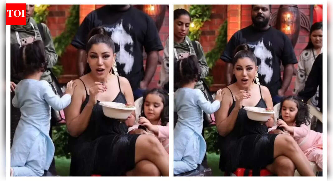 Debinna Bonnerjee’s daughters Lianna and Divisha visit the Laughter Chefs Season 3 sets for the first time; actress admits, 'Excitement for them, nervousness for me'