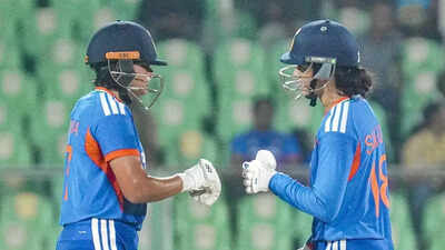 INDW vs SLW: Smriti Mandhana, Shafali Verma shine as India go 4-0 in T20I series