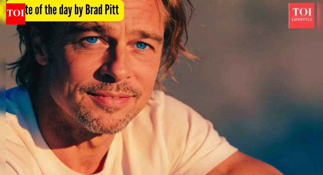 Quote of the day by Brad Pitt: 