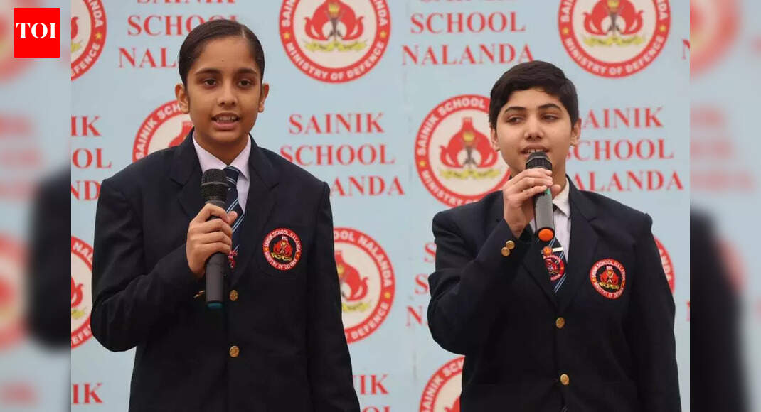 Welcome ceremony held for new cadets at Sainik School Nalanda