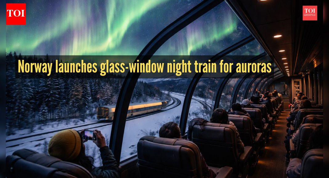 Norway unveils world’s first glass-window night train to watch the Northern Lights
