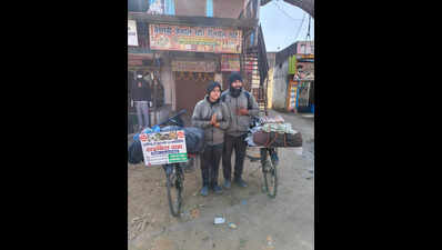 Newly Married Couple Cycles 16,000 Km for Spiritual Pilgrimage to 12 Jyotirlingas & Char Dham