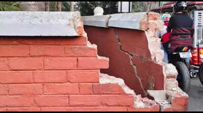 Picnic party car damages Sarat Chandra house wall