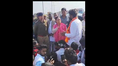 ‘Sanatani’ Raje warns officials against negligence in protection of cows