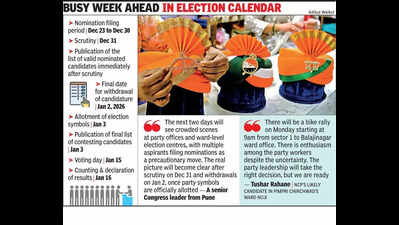 Only 48 hrs left, rush to file nominations looms as parties keep poll aspirants waiting