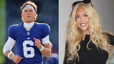 Giants QB Jaxson Dart reportedly hard launches rumored girlfriend Marissa with cheek kiss before Raiders clash