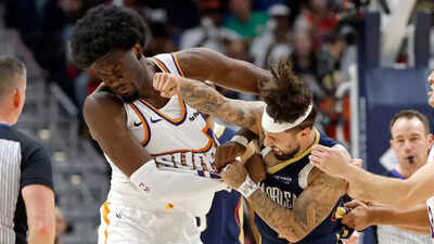 NBA issues punishments to Jose Alvarado and Mark Williams after ugly on-court fistfight during Pelicans-Suns game