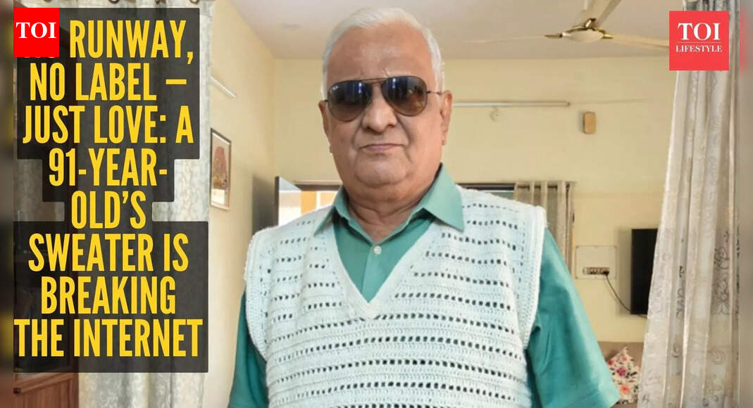 Age 91, confined to bed - and still making better knitwear than top designers