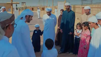 Watch Video: Dubai Crown Prince Sheikh Hamdan and his kids enjoy Emirati heritage planting at Ghamran Camp