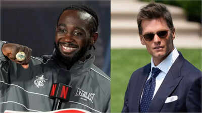 “I sent you a text message”: Tom Brady chats up Terence Crawford after Canelo win in rare, unseen footage from Raiders game in Vegas