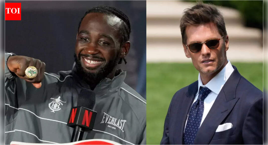 “I sent you a text message”: Tom Brady chats up Terence Crawford after Canelo win in rare, unseen footage from Raiders game in Vegas