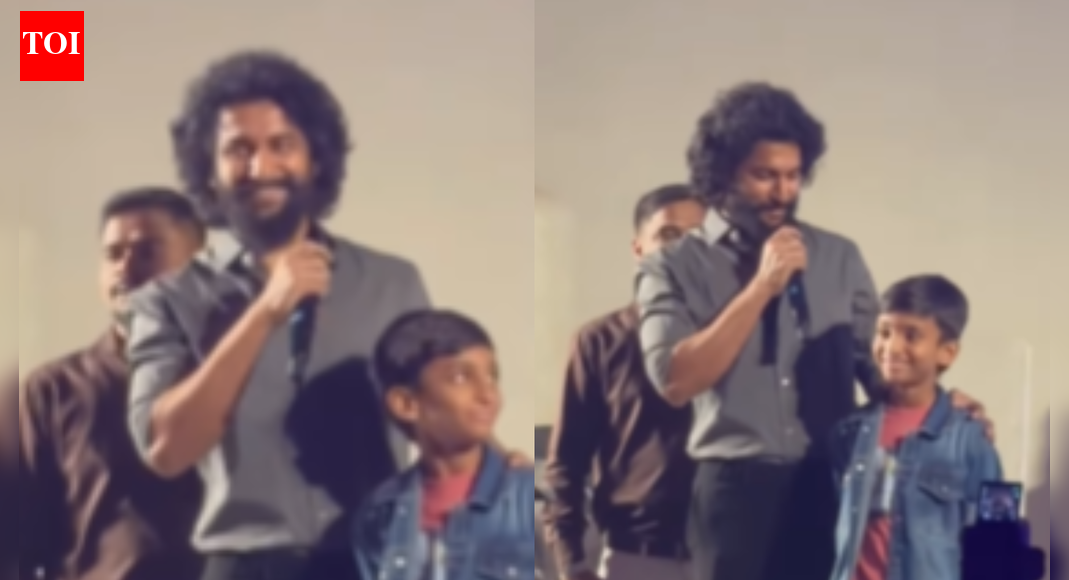 Nani and Son Arjun Share Heartwarming Moment at Hyderabad Concert