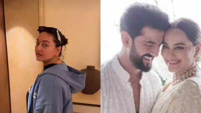Zaheer Iqbal pranks Sonakshi Sinha again; Hoodie trick goes viral; Watch how the actress falls for it