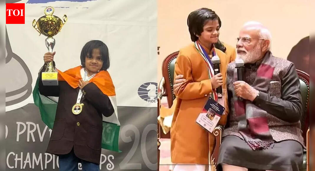 World champ at 7; 'nervous' while meeting PM Modi: How Pragnika became prodigy