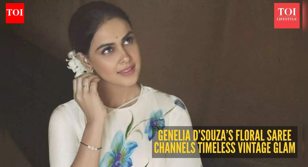 Genelia Deshmukh makes a fashionable case for vintage romance in a subtle floral Patola saree