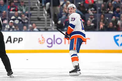 Mathew Barzal was ejected after slashing Mason Marchment in the New York Islanders' match