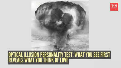 Optical illusion personality test: Couple in love or bomb explosion? What you see first reveals if you believe in love or fear relationships