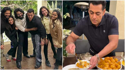 Riteish Deshmukh shares an unseen picture from Salman Khan’s 60th birthday; Genelia Deshmukh drops a video of the superstar making 'Bhau chi bhel'