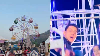 Salman Khan’s birthday bash: Actor enjoys Ferris wheel ride, serves food to guests - Watch