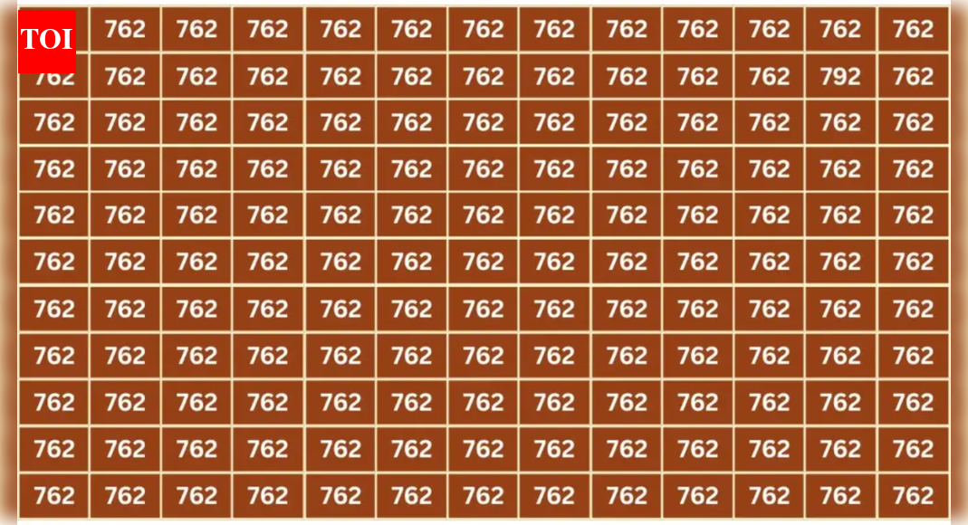 Optical Illusion: 99% of people miss this number on the first look, can you spot 792?