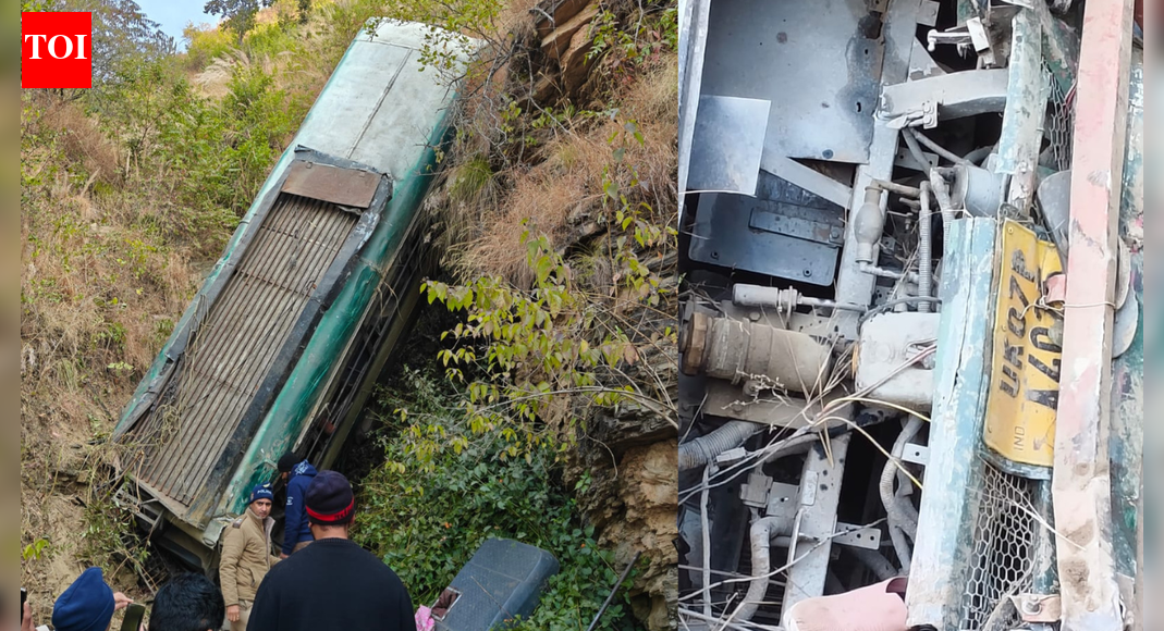 At least 6 dead in Almora: Bus falls into gorge; rescue teams battle difficult terrain