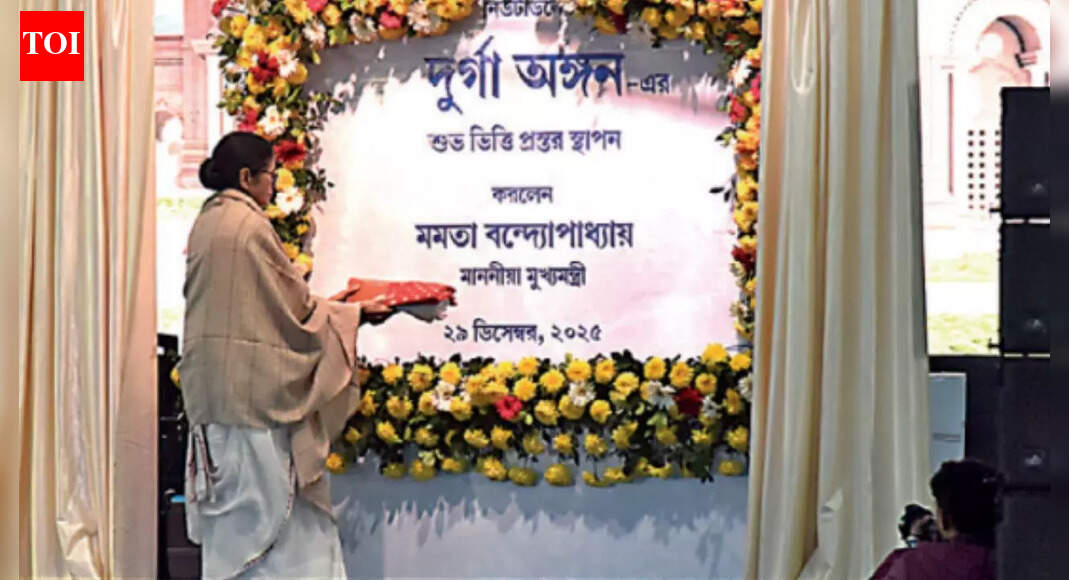 At Durga Angan launch, CM Mamata Banerjee invokes goddess amid electoral roll revision row
