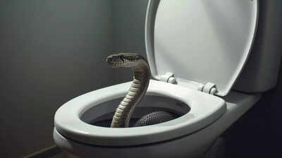 What attracts snakes to emerge from toilet bowls