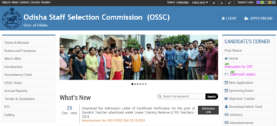 OSSSC CRE recruitment notification out for 1,569 posts: Registration begins on this date, details here