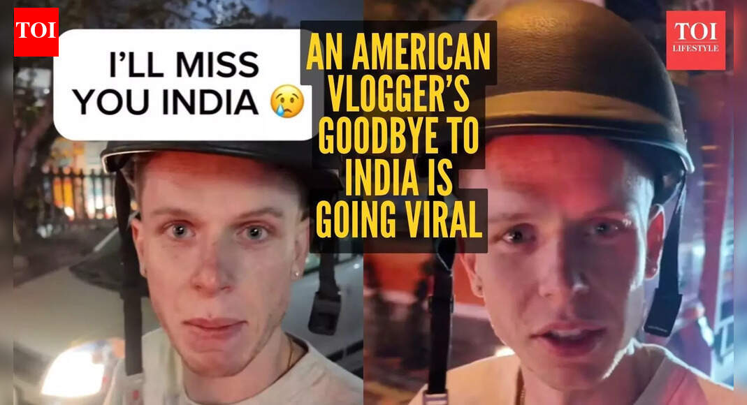 “I want an Aadhaar card”: American vlogger gets emotional before leaving India