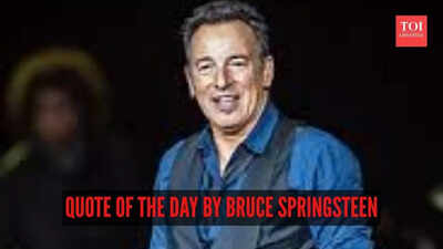 Quote of the day by Bruce Springsteen: “The past is never the past. It is always...”