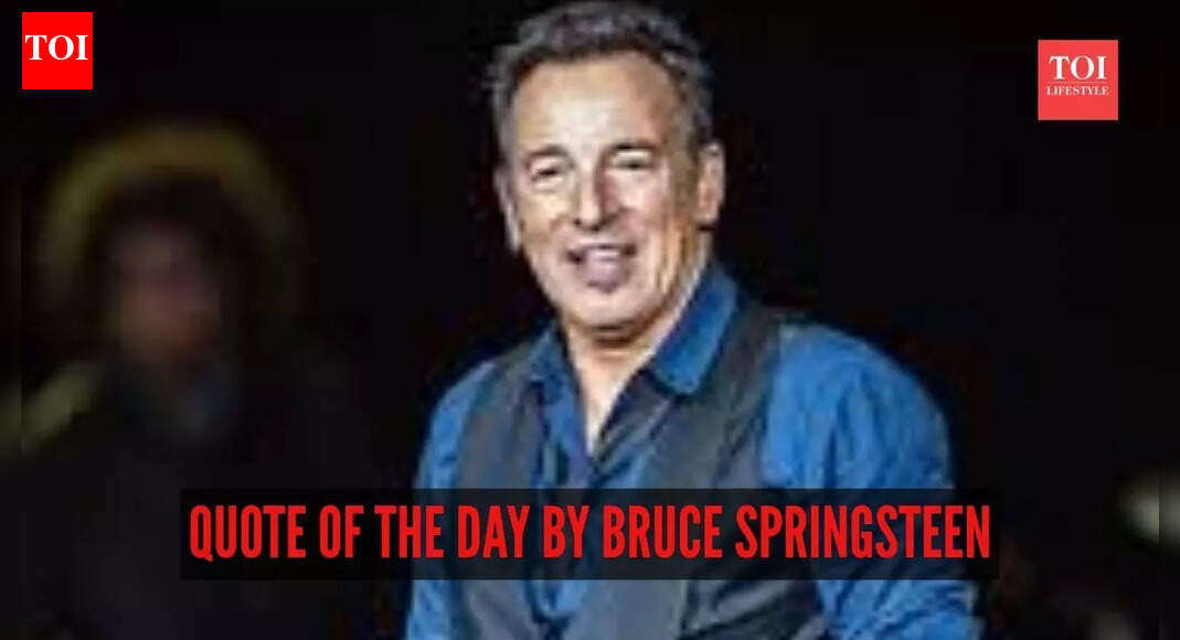 Quote of the day by Bruce Springsteen: “The past is never the past. It is always...”