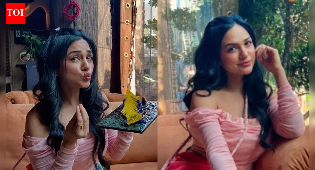 Gaurav Khanna’s wife Akanksha Chamola turns head with pink glam and chic lunch date