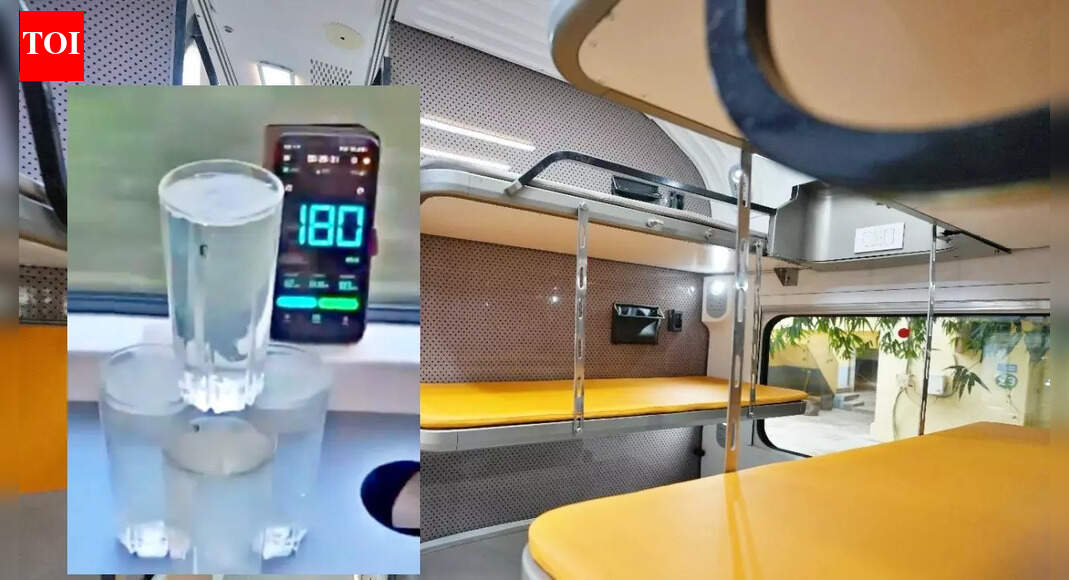 Vande Bharat sleeper clocks 180 kmph! Ashwini Vaishnaw shares video of train’s ‘water test’; watch