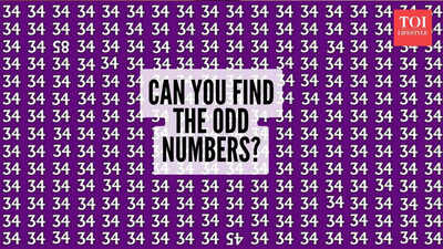 Optical illusion: Only those who have eagle-sharp eyes can spot the odd numbers within 17 seconds