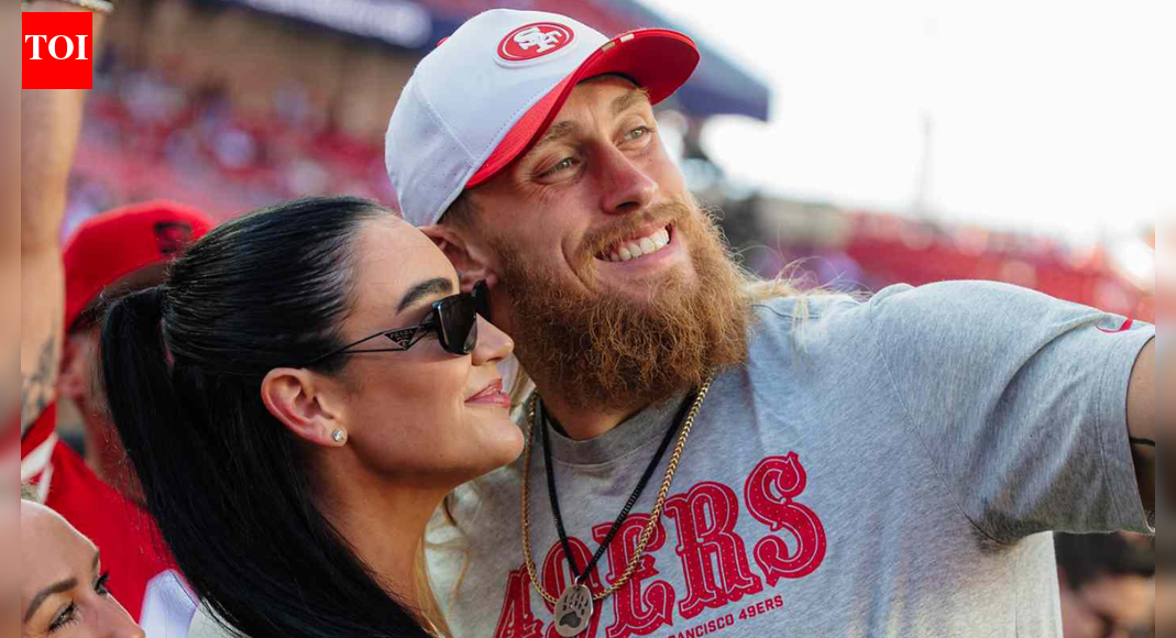 George Kittle’s wife Claire Kittle pours her heart out in tribute to the star player leaving fans in tears amid his brutal injury