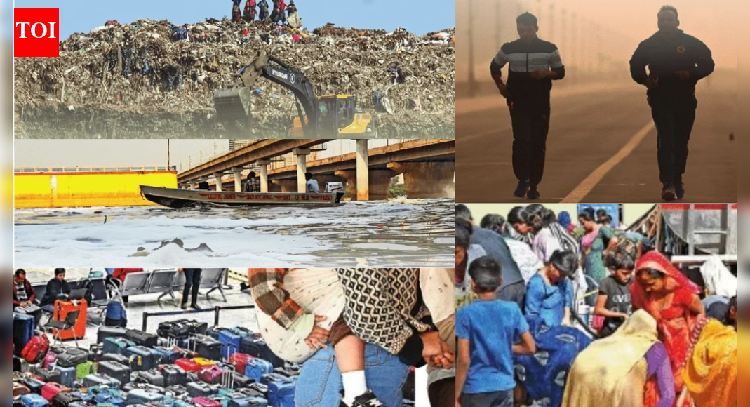The good, the bad & the ugly: Delhi’s mixed bag in 2025 – pollution, airport chaos, civic woes & cybercrime amid health gains