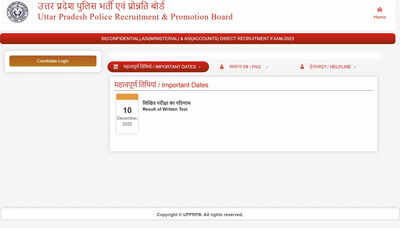 UP Police DV/PST admit card 2026 for SI and ASI released, exam begins 5 January; check direct link here