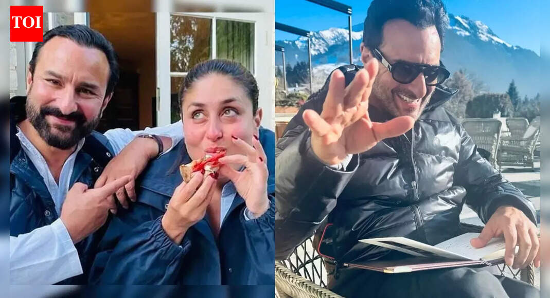 Kareena Kapoor ‘finally’ gets Saif Ali Khan to pose; actress gives fun peek into family holiday - See PICS