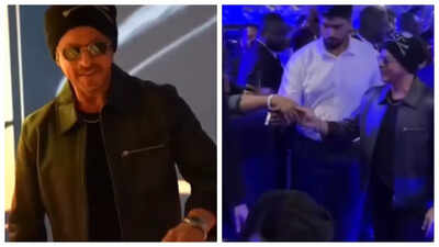 Shah Rukh Khan attends event in Dubai; has the sweetest reaction to fan's Happy New Year greeting - WATCH