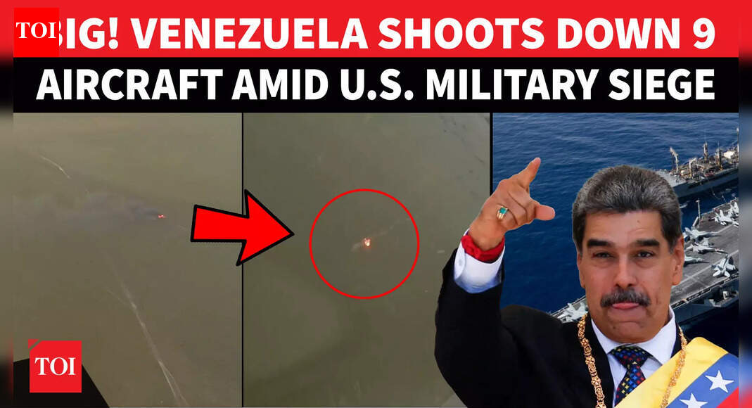 'Nine Aircraft Shot Down': Maduro's Big Announcement As U.S. Surrounds Venezuela | WATCH