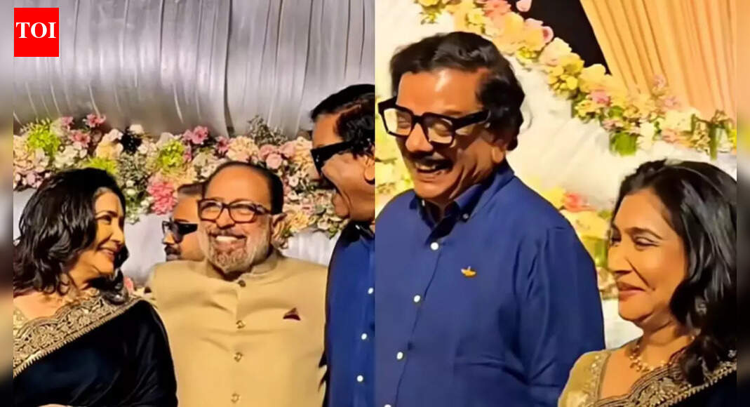 Video: Priyadarshan and Lissy seen hand in hand at Sibi Malayil’s son’s wedding