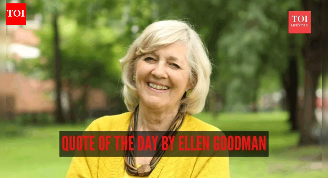 Quote of the day by Ellen Goodman: “We spend January 1st walking through our lives, room by room, drawing up a list of work to be done, cracks to be patched. Maybe...”