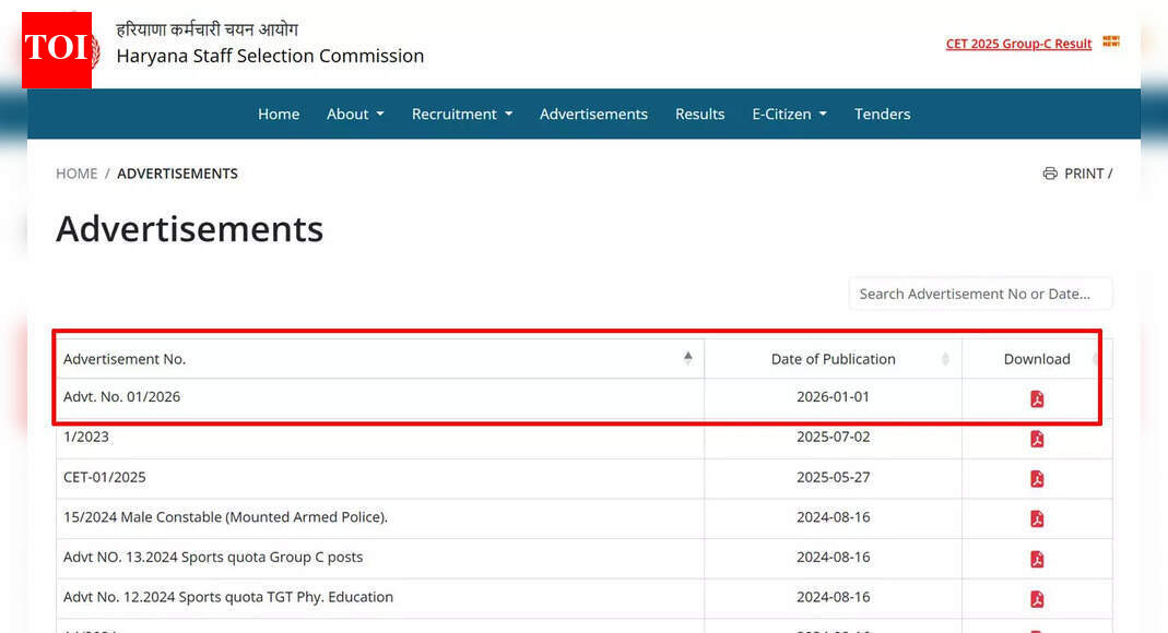 Haryana Police Constable recruitment 2026: Apply online for 5500 vacancies at hssc.gov.in