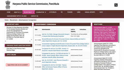 HPSC Exam Calendar 2026 released with January notification dates, vacancies and apply schedule details PDF
