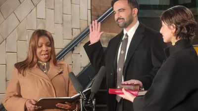 'Disgusting': MAGA meltdown over Mamdani taking oath as NYC mayor on Quran