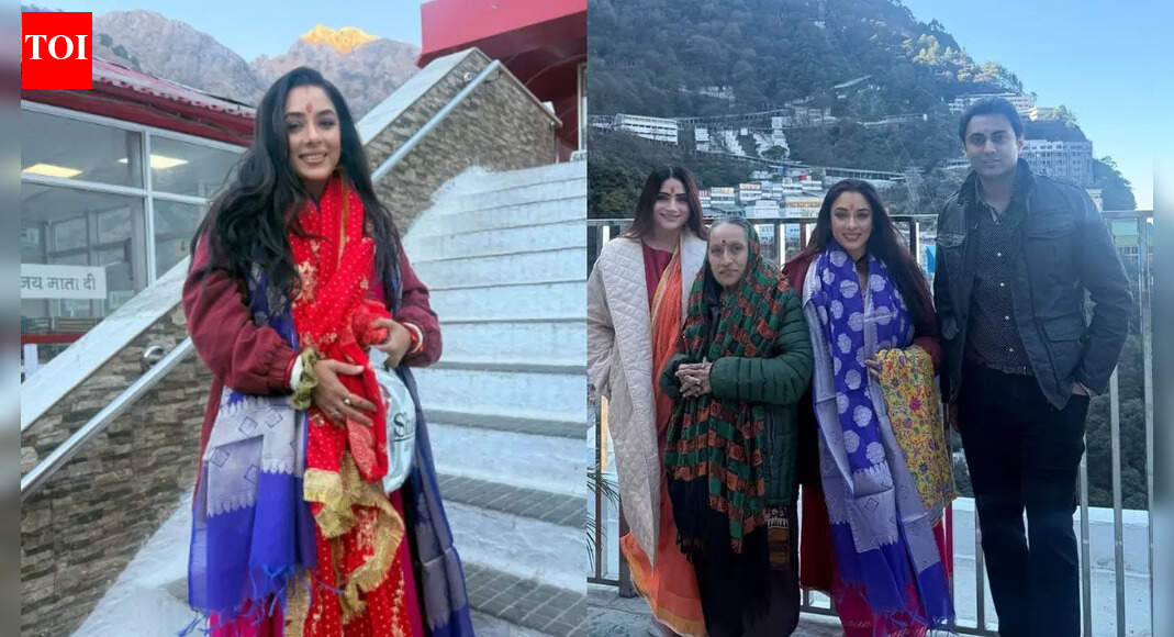 ‘Anupamaa’ actress Rupali Ganguly begins New Year with a visit to Vaishno Devi with family, shares message on gratitude and faith