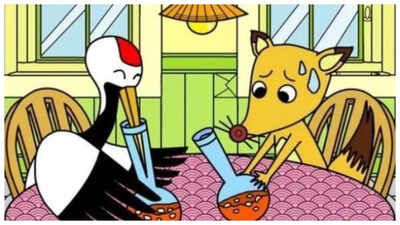 ஒளியியல் மாயை: இந்த இரண்டு விலங்குகளும் குமிழி தேநீரை ரசிக்கும்போது, ​​இந்த படத்தில் மறைந்திருக்கும் பென்சிலைக் கண்டுபிடிக்க முடியுமா?